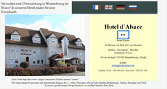 Desktop Screenshot of hotel-alsace.de