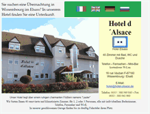 Tablet Screenshot of hotel-alsace.de